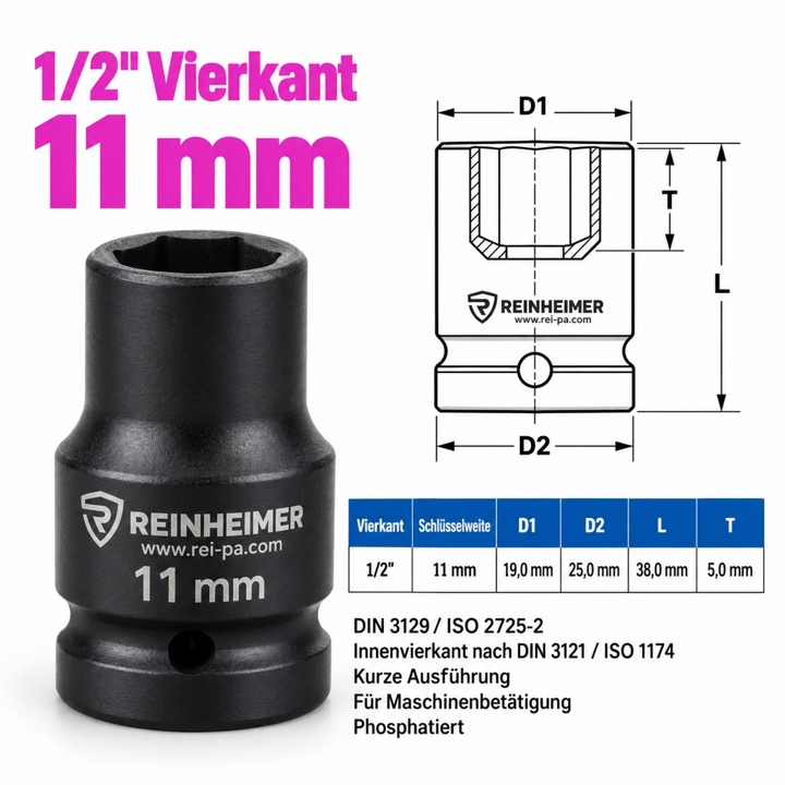 Kraftstecknuss 1/2*11k