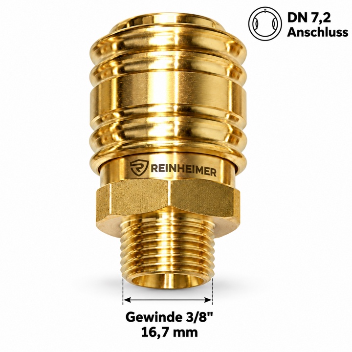 Einhandkupplung 3/8 A=16,7mm
