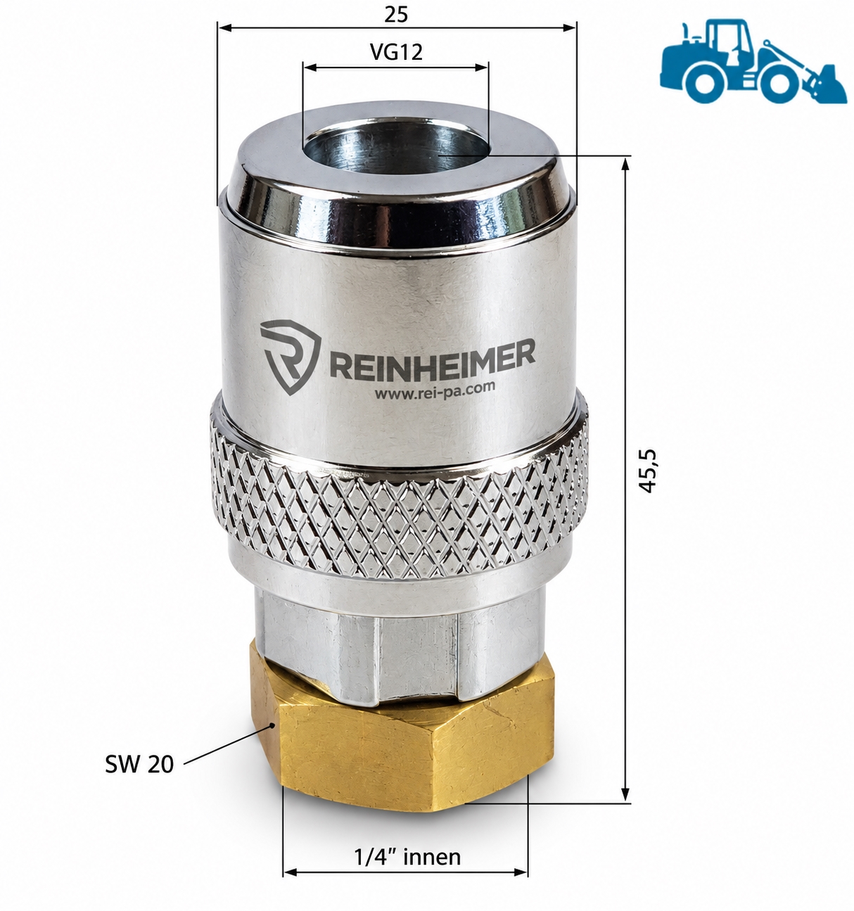 Momentsteckkupplung VG12-1/4"