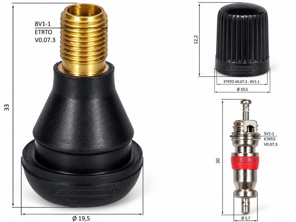 Gummiventil TR412 unmontiert