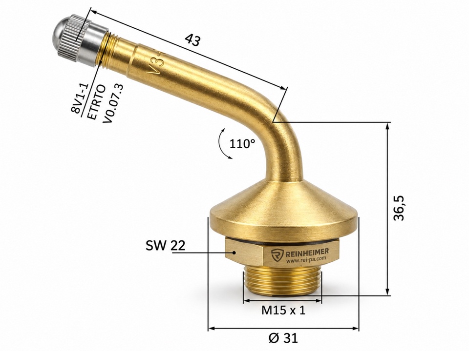 Metallventil V3.15.1/20,5/44,5MSF
