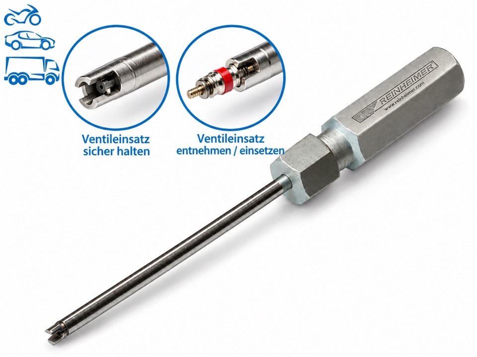 Ventilschrauber mit Halteclip