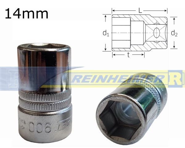 Steckschlüssel 900-14K-1/2