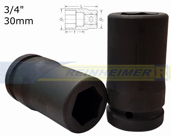 Kraftstecknuss 3/4*30L