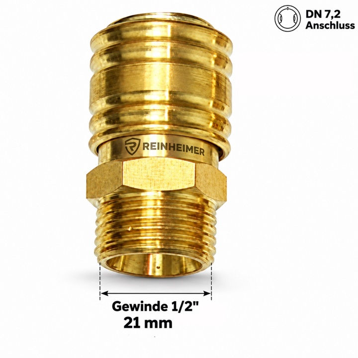 Einhandkupplung 1/2 A=21mm