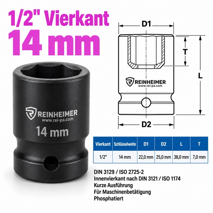 Kraftstecknuss 1/2*14k