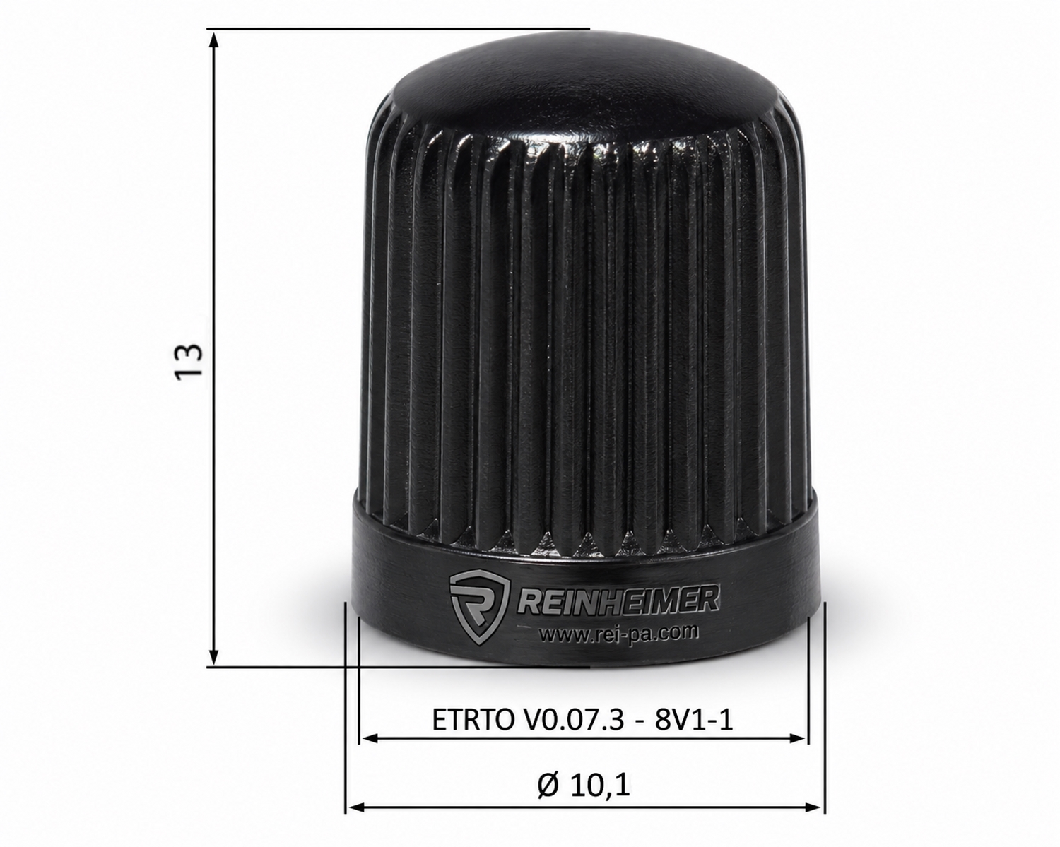 Ventilkappe KST schwarz