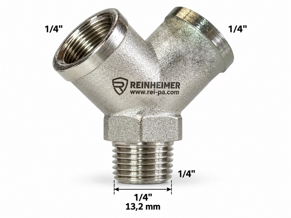 Verteiler/2-Wege 2*1/4-I+1*1/4-A