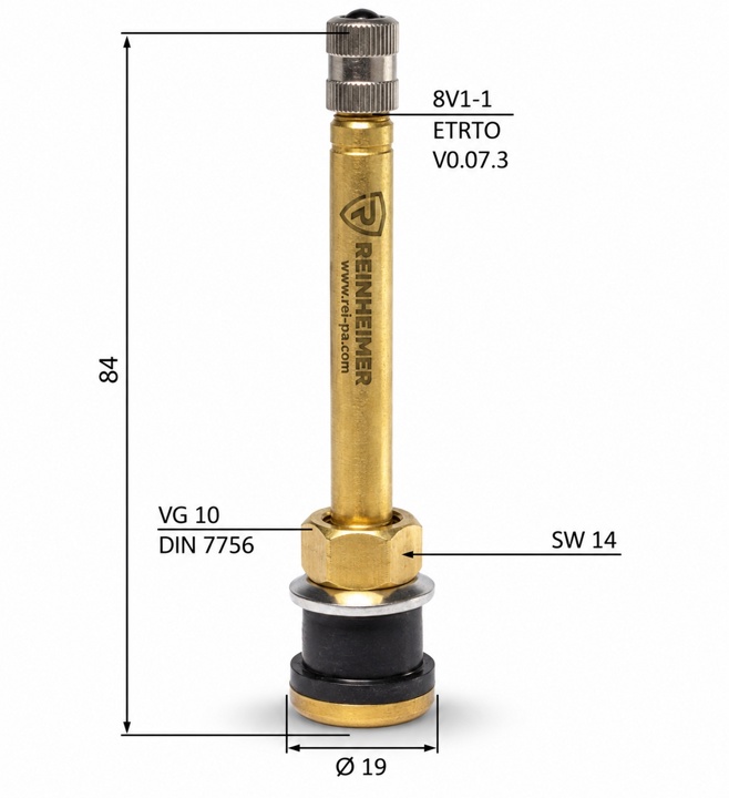 Metallventil V3.21.4/TR570/84MS