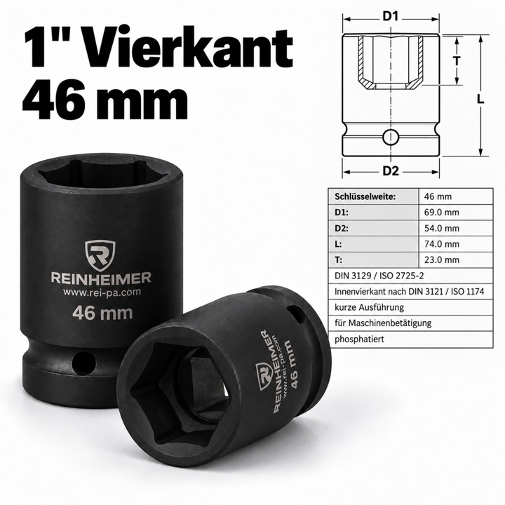 Kraftstecknuss 1*46k